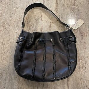 Tod's Hobo Black Leather Bag, 11inches x 20 inches
